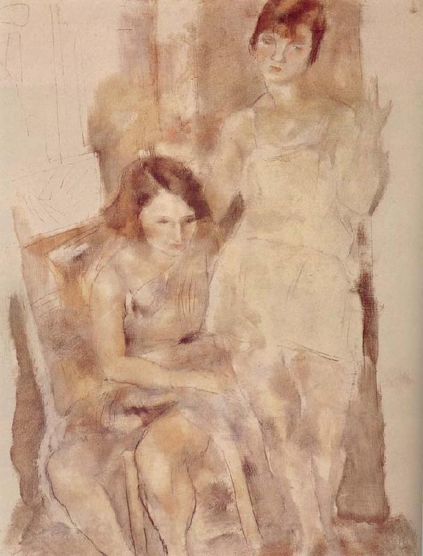Jules Pascin Jinede and Miliu Norge oil painting art